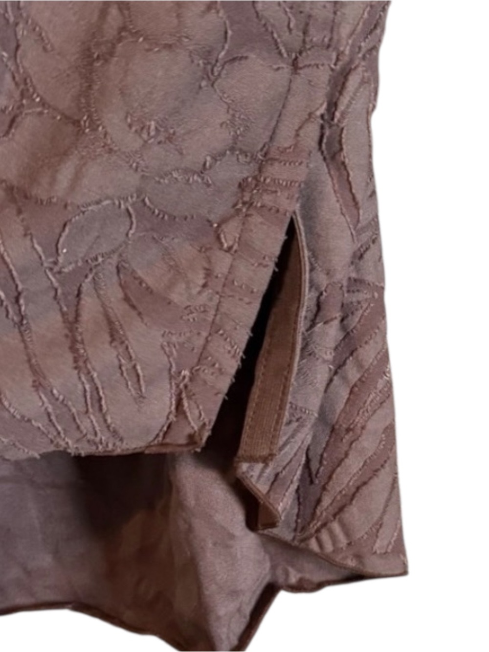 Free People Can’t Stop Dreaming Tunic Brown Satin Wood XS Boho Button Front - Picture 5 of 6
